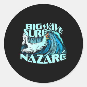 Grote Golf Surfer 100 Voet Golf Surfen Nazare Port Ronde Sticker
