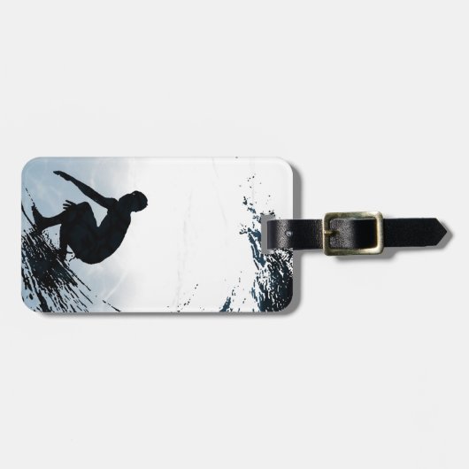 Grote Golf Surfer Bagagelabel (Voorkant horizontaal)