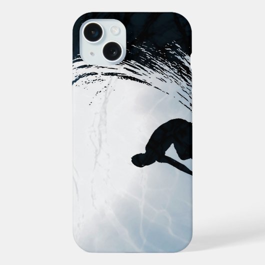 Grote Golf Surfer iPhone Hoesje (Achterkant)