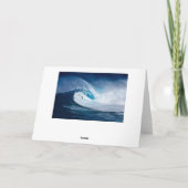 Grote Golf Surfer Surfboarding Oceaan Lege Kaart (Achterkant)