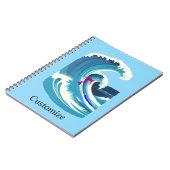 Grote Golf Surfer Thunder_Cove Notitieboek (Linkerzijde)