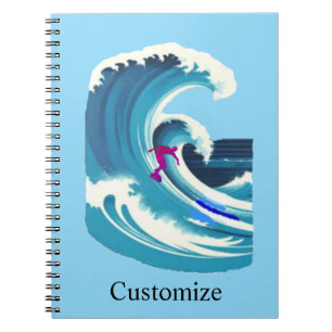 Grote Golf Surfer Thunder_Cove Notitieboek