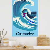 Grote Golf Surfer Thunder_Cove Poster (Keuken)