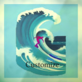 Grote Golf Surfer Thunder_Cove Raamsticker (Vel 3)