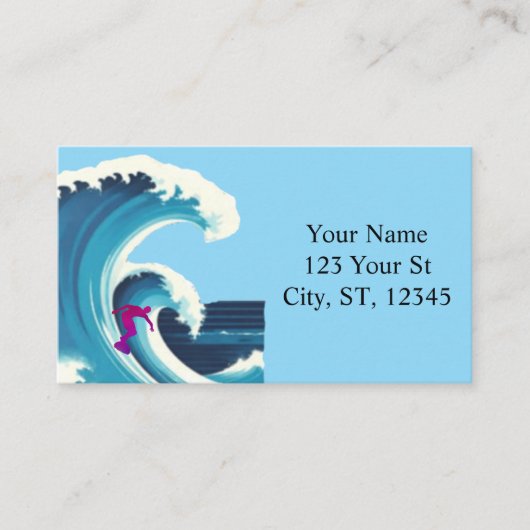 Grote Golf Surfer Thunder_Cove Visitekaartje (Voorkant)