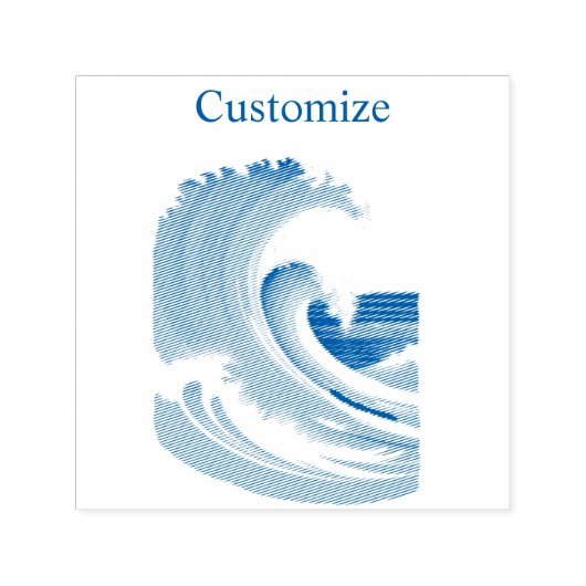 Grote Golf Surfer Thunder_Cove Zelfinktende Stempel (Design)