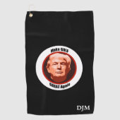 Grote Golf Trump Golfhanddoek (Voorkant)