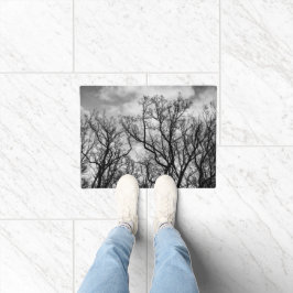 Grote golf van bomen deurmat