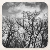 Grote golf van bomen kartonnen onderzetters (Voorkant)