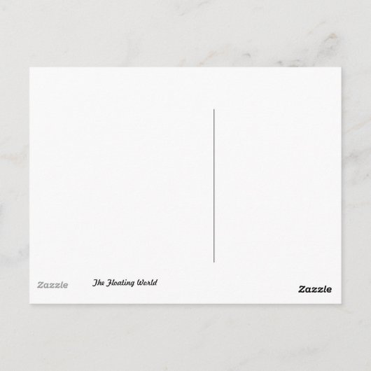 Grote golf van Hokusai Briefkaart (Achterkant)