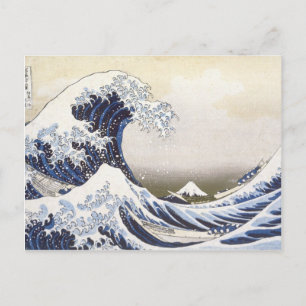 Grote golf van Hokusai Briefkaart