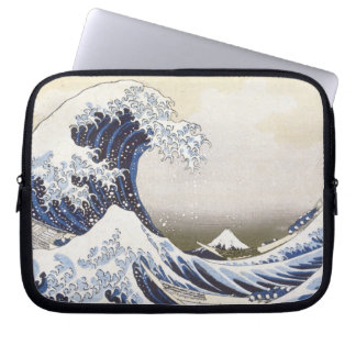 Grote golf van Hokusai Laptop Sleeve