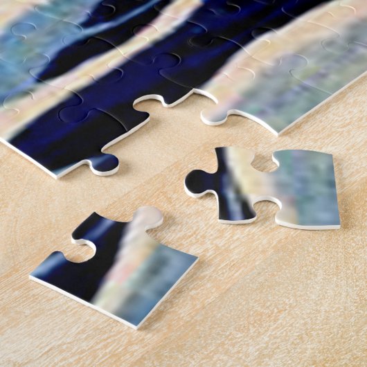 Grote golf van Hokusai Legpuzzel (Zijkant)