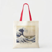Grote golf van Hokusai Tote Bag (Voorkant)