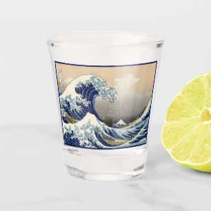 Grote golf van Kanagawa & berg Fuji Japan Zee Shot Glas