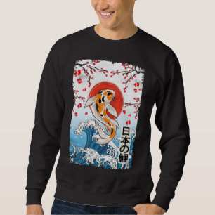 Grote golf van Kanagawa Cherry Blossom Koi Fish Trui