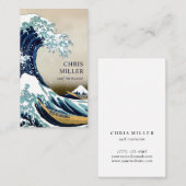 Grote Golf van Kanagawa door Hokusai Surfer Visitekaartje (Voorkant / Achterkant)