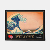 Grote golf van Kanagawa en Japanse kunst / Japan M Deurmat (Voorkant)