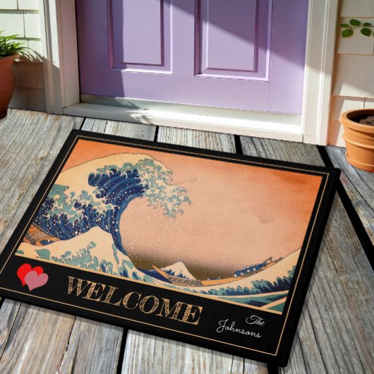 Grote golf van Kanagawa en Japanse kunst / Japan M Deurmat