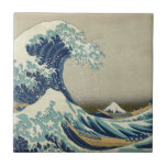 Grote Golf van Kanagawa - Hokusai Tegeltje<br><div class="desc">Grote Golf van Druk Kanagawa - Hokusai van het Japanse ontwerp van de kleurenhoutsnede.</div>