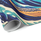 Grote golf van Kanagawa  Japanse beeldende kunst Cadeaupapier (Rol Hoek)