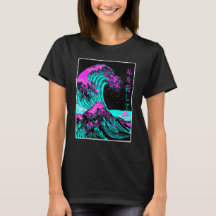 Grote Golf van Kanagawa Japanse Esthetische Vaporw T-shirt