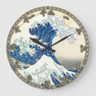 Grote Golf van Kanagawa, Japanse kunst, Hokusai Grote Klok