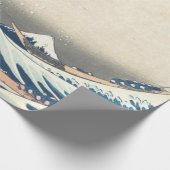 Grote Golf van Kanagawa Japanse Ukiyo-e Decoupage Cadeaupapier (Hoek)
