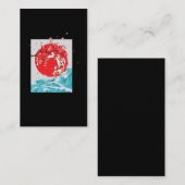 Grote golf van Kanagawa Japanse viskarp Koi Visitekaartje (Voorkant / Achterkant)