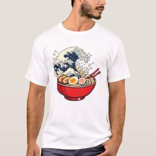 Grote Golf van Kanagawa Vintage Japanse Ramen T-shirt