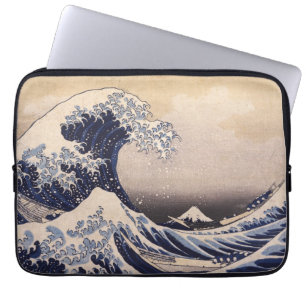 Grote golf voor de kust van Kanagawa door Hokusai Laptop Sleeve