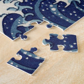 Grote golf voor Kanagawa & Mount Fuji Japan Zee Legpuzzel (Zijkant)