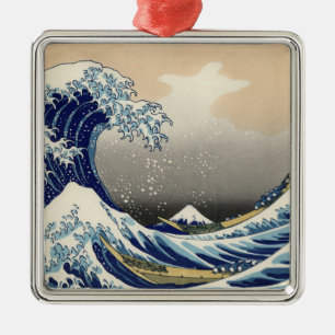 Grote Golf voor Kanagawa & Mount Fuji Japanse Zee Metalen Ornament