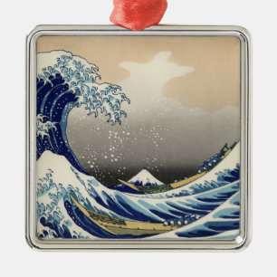 Grote Golf voor Kanagawa & Mount Fuji Japanse Zee Metalen Ornament