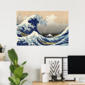 GROTE GOLF VOOR KANAGAWA POSTER (Thuiskantoor)
