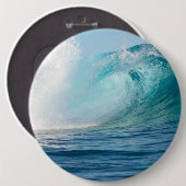 Grote golfbreker van de Stille oceaan Ronde Button 6,0 Cm (Voorkant /achterkant)