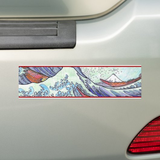 Grote golflengte bumpersticker (Op auto)
