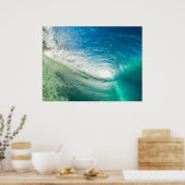 Grote golfslag in de Stille Oceaan Poster (Keuken)