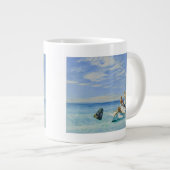 Grote golfslag koffiekop (Voorkant rechts)