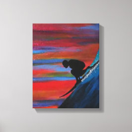 Grote golven canvas afdruk