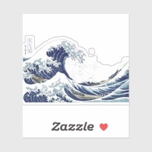 grote golven door Hokusai Sticker