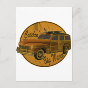 grote golven in het bos briefkaart