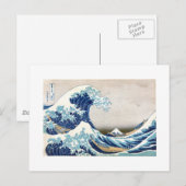 Grote golven van Kanagawa Hokusai Fine Art Briefkaart (Voorkant / Achterkant)