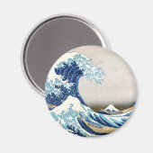 Grote golven van Kanagawa Hokusai Fine Art Magneet (Voorkant / Achterkant)