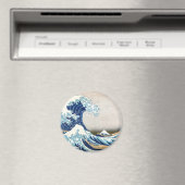 Grote golven van Kanagawa Hokusai Fine Art Magneet (Insitu (Vaatwasser))