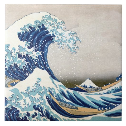 Grote golven van Kanagawa Hokusai Fine Art Tegeltje (Voorkant)