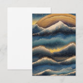 Grote golven van kanagawa  schilderen, golf bedankkaart (Voorkant / Achterkant)