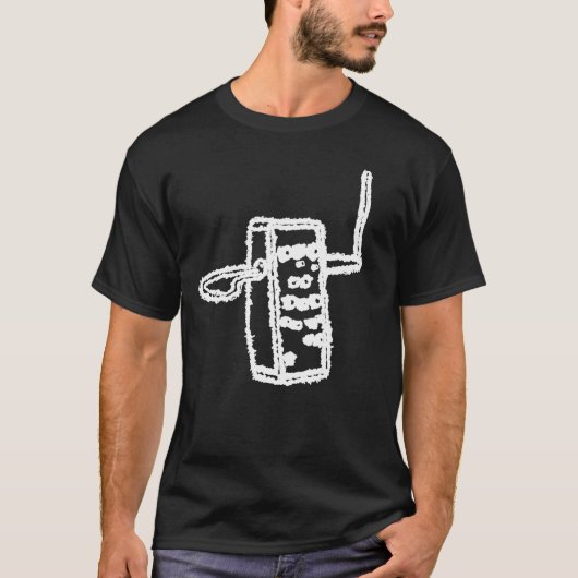 Grote golven van Theremin (zwart) T-shirt (Voorkant)