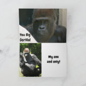 GROTE GORILLA VADERDAG KAART (Binnen)