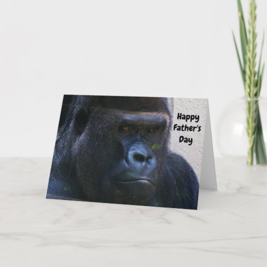 GROTE GORILLA VADERDAG KAART (Voorkant)